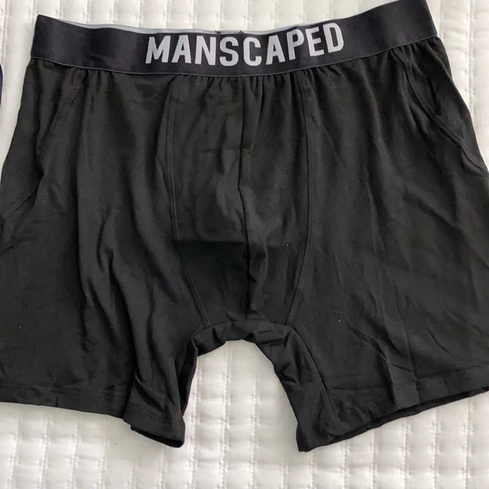 Manscaped underwear boxer brief soft black